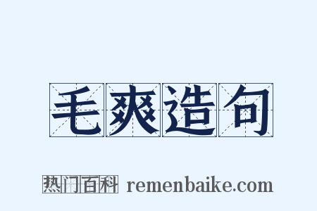 毛爽造句是什么意思的图片
